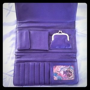 Purple Poppie wallet